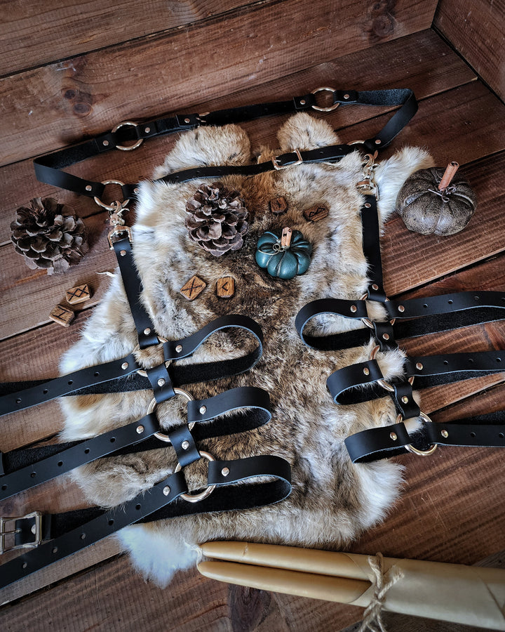 Maiden Mother Crone Double Thigh Harness