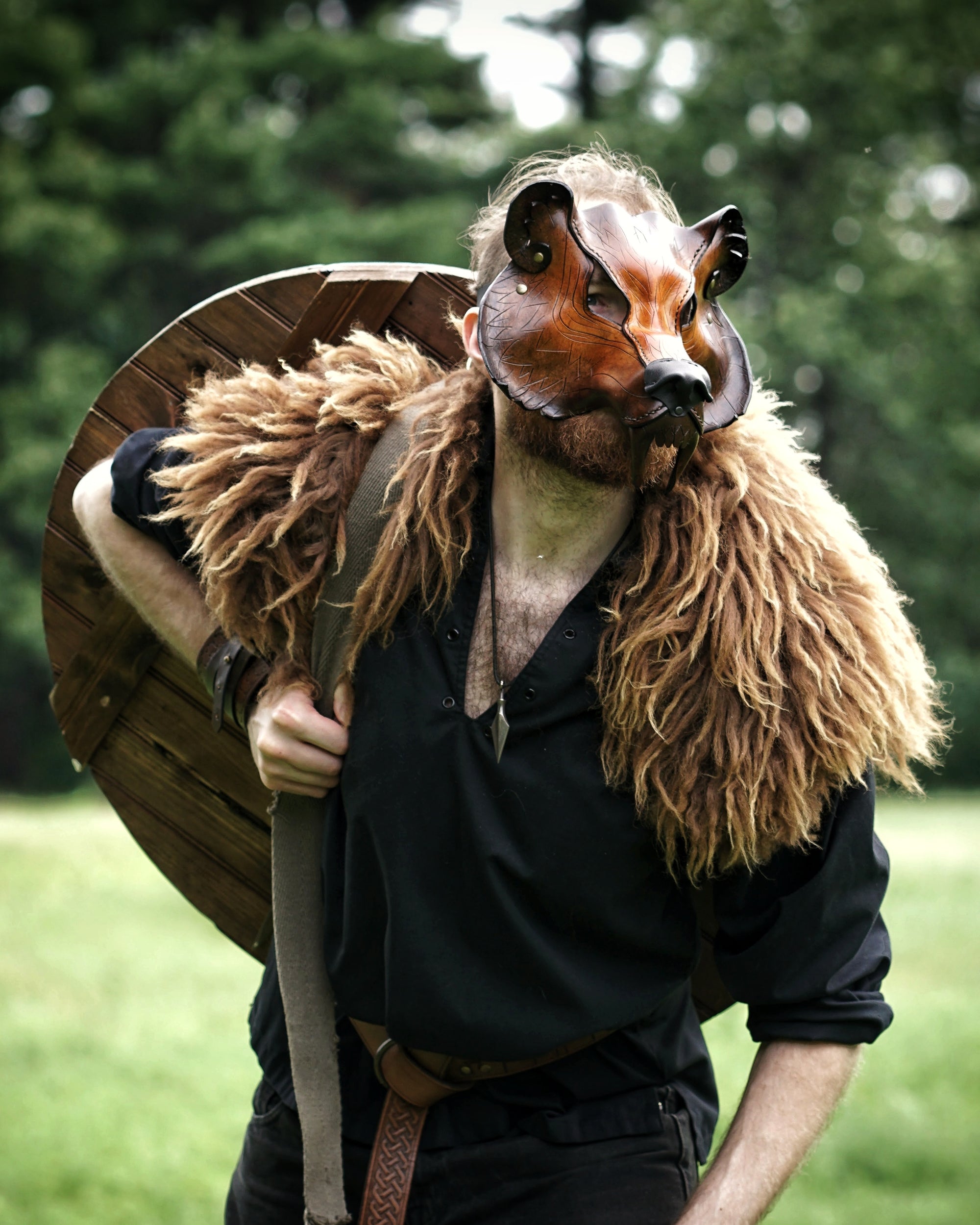 Berserker's Bear Mask - Faire Stock