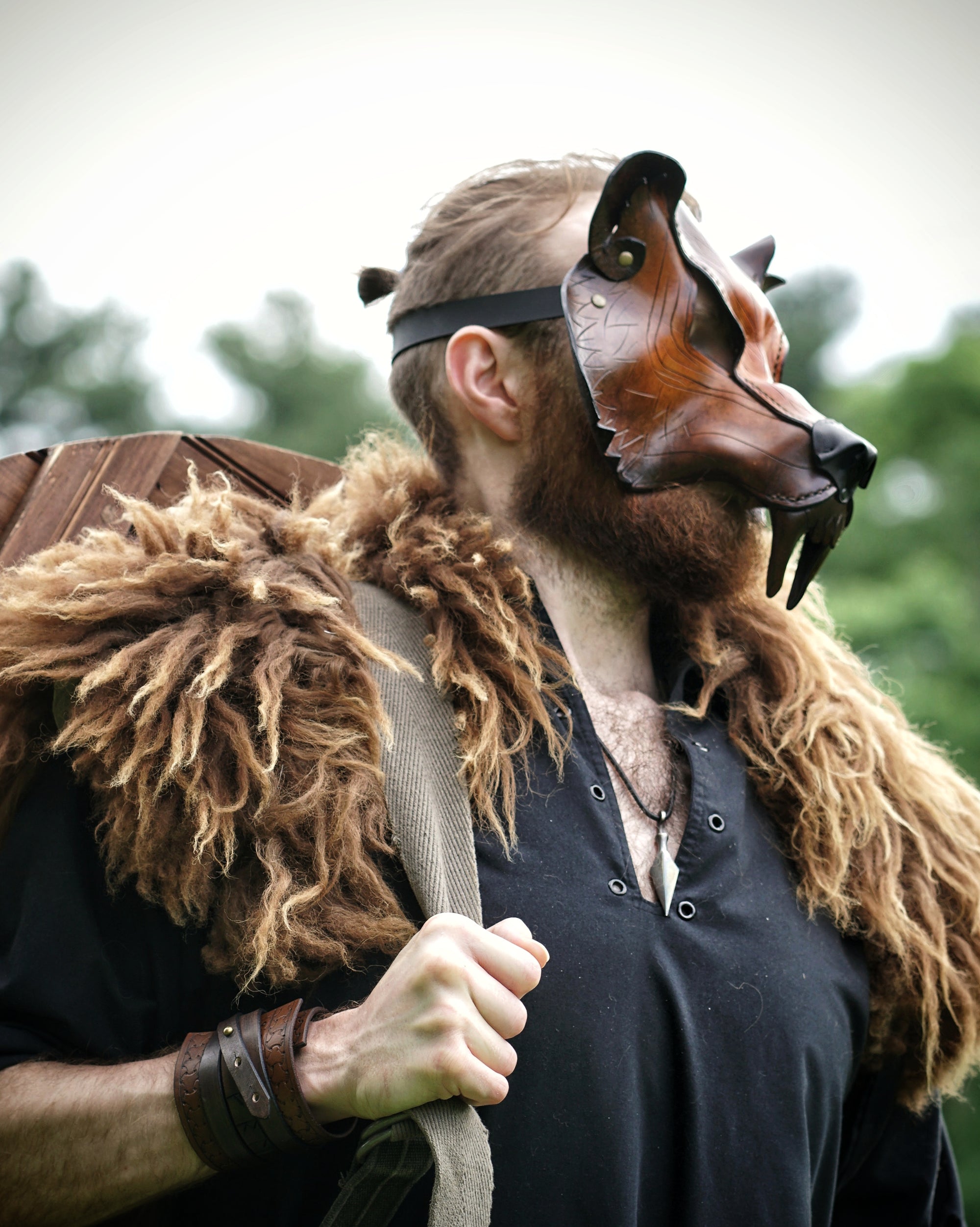 Berserker's Bear Mask - Faire Stock